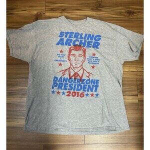Archer Sterling Archer For Danger Zone President 2016 T-Shirt Mens XL